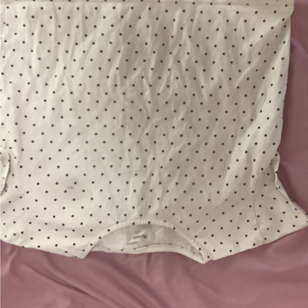 Madewell Cream Cardigan with Black Dots
